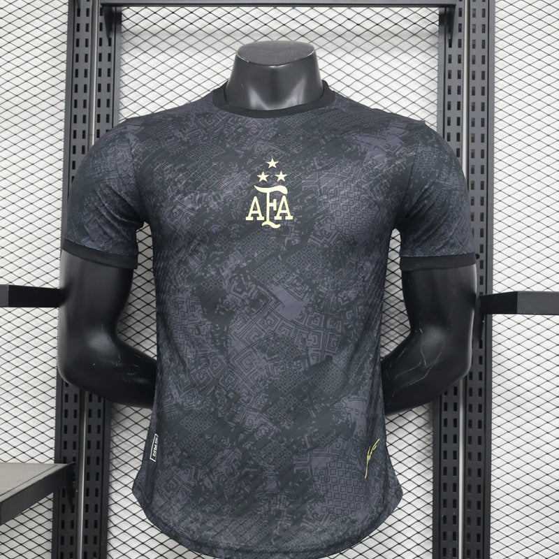 CAMISETA ARGENTINA EDICIÓN LIMITADA BLACK  2024 HOMBRE (VERSIÓN JUGADOR)