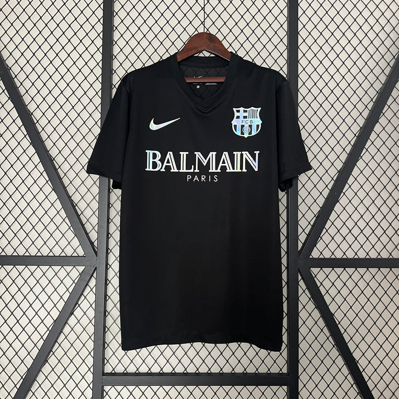 CAMISETA BARCELONA EDICIÓN LIMITADA BALMAIN PARIS BLACK 24/25 HOMBRE