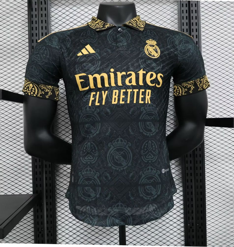 CAMISETA REAL MADRID EDICIÓN LIMITADA NEGRA 24/25 HOMBRE (VERSIÓN JUGADOR)