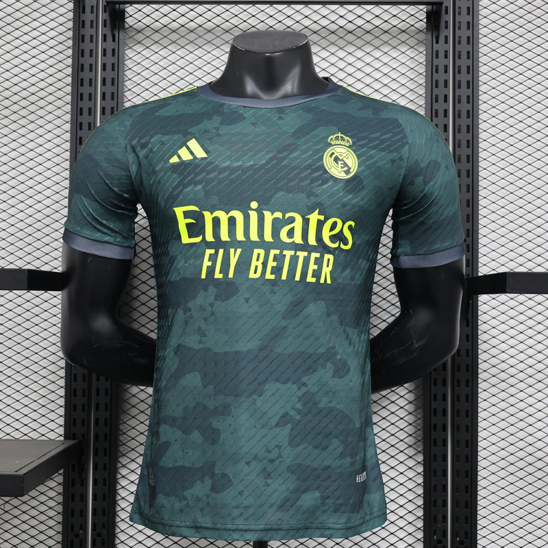 CAMISETA REAL MADRID EDICIÓN LIMITADA VERDE 24/25 HOMBRE (VERSIÓN JUGADOR)